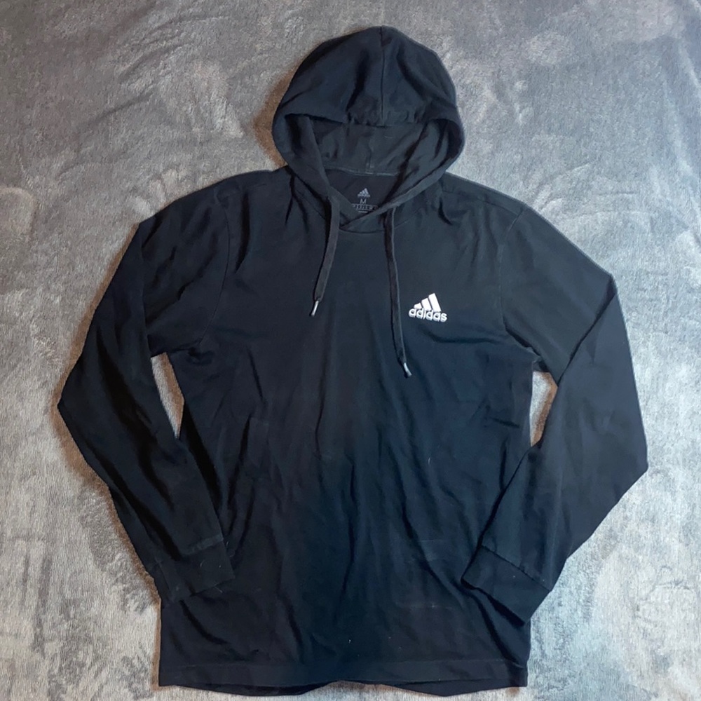 Light Adidas Hoodie (Black)